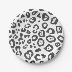 Prato De Papel Padrões para animais de impressão leopardo