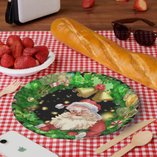 Prato De Papel Pai Natal: Um Ícone Festivo