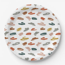 Prato De Papel Paint Abstrato Pattern