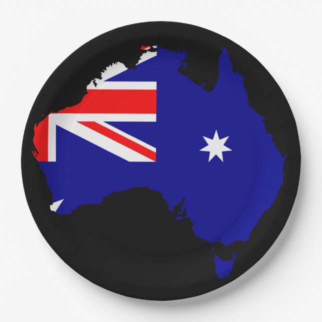 Prato De Papel País australiano (Frente)