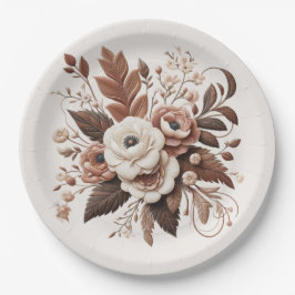 Prato De Papel País Elegante Moderno Ocidental- Floral