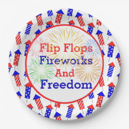 Prato De Papel País Quarto De Julho