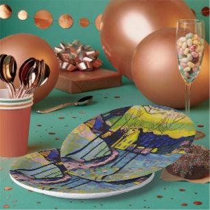 Prato De Papel Paisagem de inverno por Wassily Kandinsky