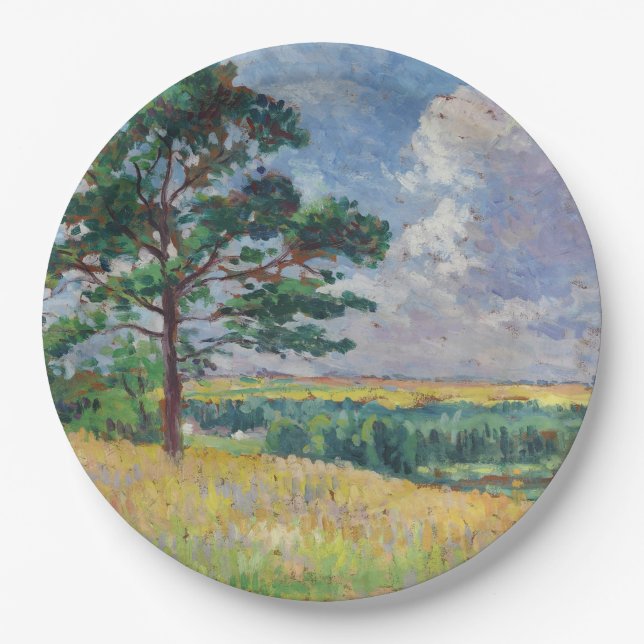 Prato De Papel Paisagem rural em Méréville, França (Arte) (Frente)