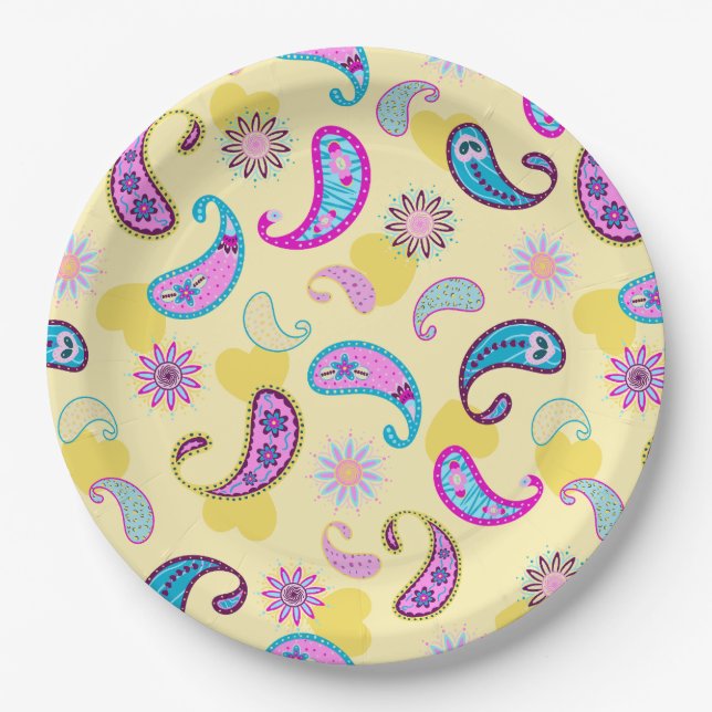 Prato De Papel Paisley dos anos 90 (Frente)