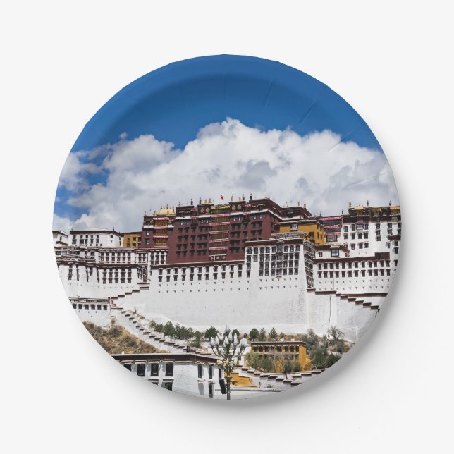 Prato De Papel Palácio de Potala em Lhasa - Tibete (Frente)