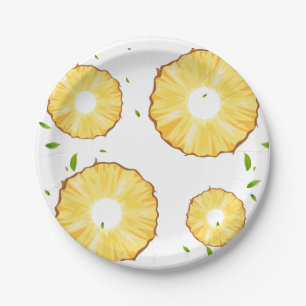 PRATO DE PAPEL PÁLCULO TROPICAL DE APARELHO DE FRUTA DE VERÃO