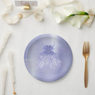 Prato De Papel Palhaço de Lavanda Wing   Sheen Roxo Iridescente