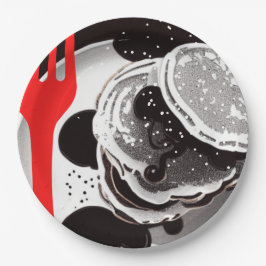 Prato De Papel Pancakes e pranchas de papel