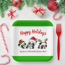 Pandas de Natal Personalizadas