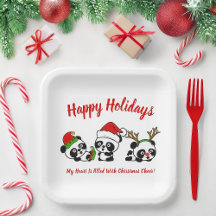 Pandas de Natal Personalizadas
