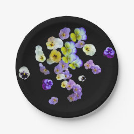 Prato De Papel Pansy Paper Plates
