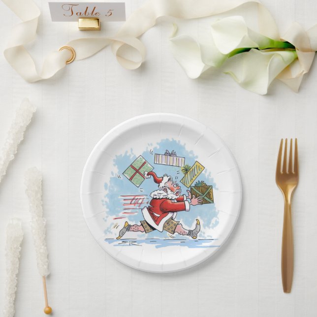 Prato De Papel Papais noeis Chapas de papel não preparadas (Casamento)