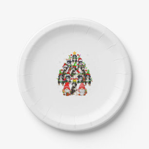 Prato De Papel Papais noeis De Grupo Reindeer Elf Bernedoodles Co