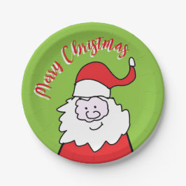 Prato De Papel papais noeis de natal alegres