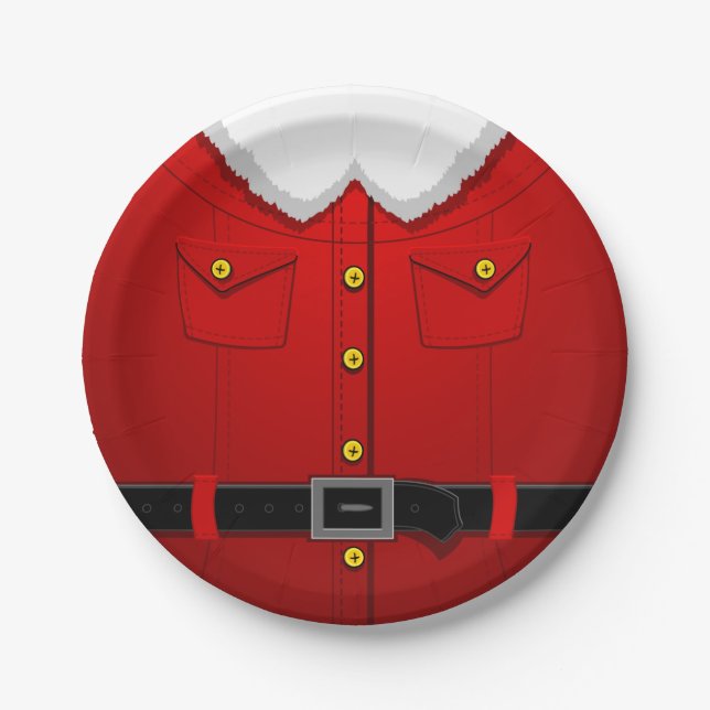 Prato De Papel Papais noeis de Natal Papel Placas Festivas Festas (Frente)