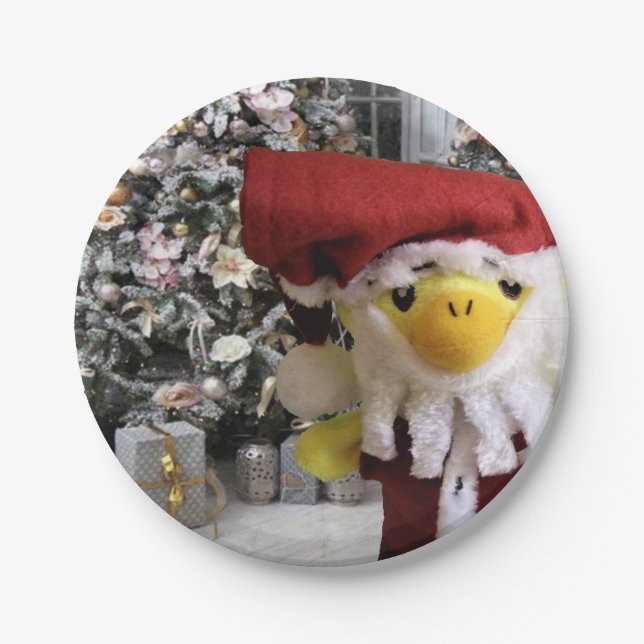 Prato De Papel Papais noeis do Danny Duck. (Frente)