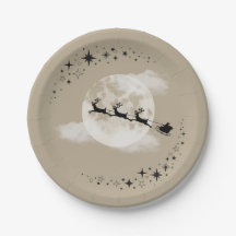 Papais noeis e placas de papel lua