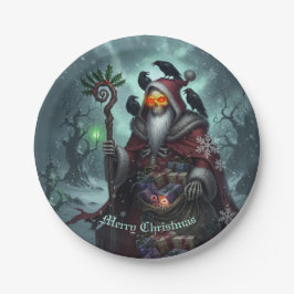 Prato De Papel Papais noeis escuros das sombras - Esqueleto de Na