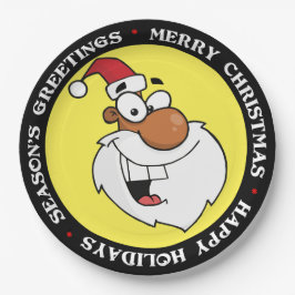 Prato De Papel Papais noeis Negros é Fazer da sua lista travessa