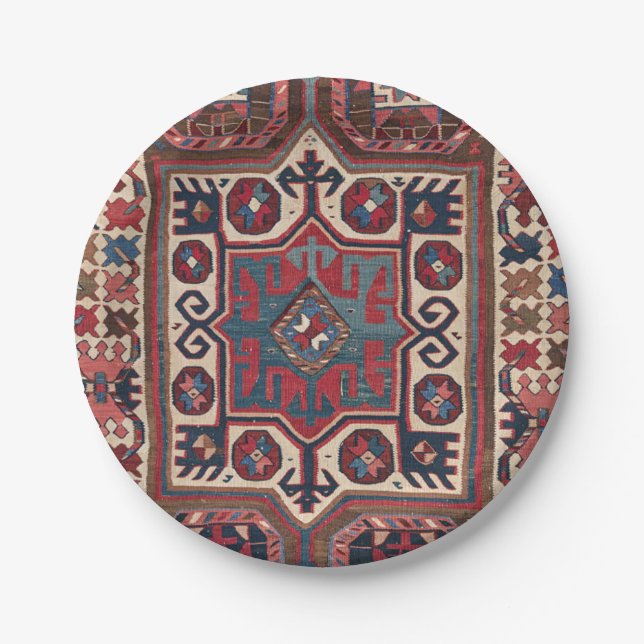 Prato De Papel Papais noeis Vermelhos - Ornamentado Fe Cowboy  (Frente)