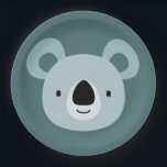 Prato De Papel Papéis de Arte de Muro de Koala Birthday Kids Room<br><div class="desc">Papéis de Arte de Muro de Koala Birthday Kids Room</div>