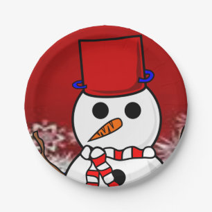 Prato De Papel Papéis de Natal