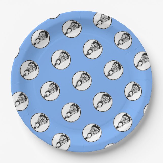 Prato De Papel Papéis do Partido Esportivo Lacrosse (Frente)