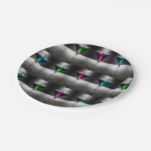 Prato De Papel Papéis do Partido Martini do Cocktail