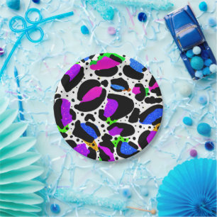 Prato De Papel Papel Brilhante para impressão de Leopardo-da-neve