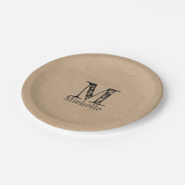 Prato De Papel Papel Castanho Russo Kraft castanho para aspecto m