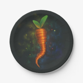 Prato De Papel Papel de Cenoura Brilhante