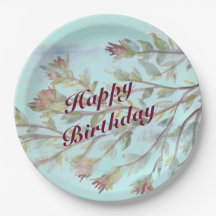 Papel De Evento De Aquarela Placa Em Borgonha