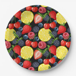 Prato De Papel Papel de Fruta brilhante