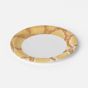 Prato De Papel Papel de parede do Damask 5