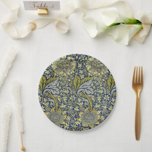 Prato De Papel Papel de Parede Floral William Morris Kennet Azul