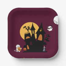 Papel de Placa do tema halloween
