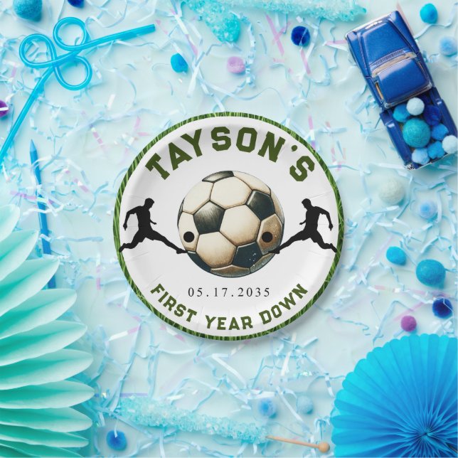 Prato De Papel Papel de primeiro aniversario para Baixo no Primei (Festa)