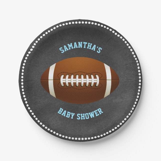 Prato De Papel Papel feito sob encomenda do chá de fraldas do (Frente)