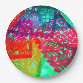 Prato De Papel Papel Papel Picado Design