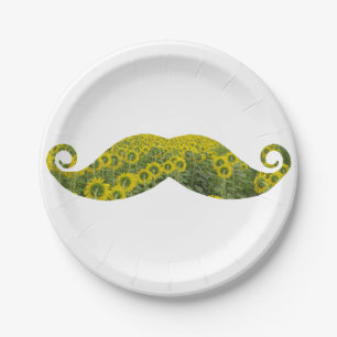 Prato De Papel Papel personalizado engraçado para bigode Placas 7