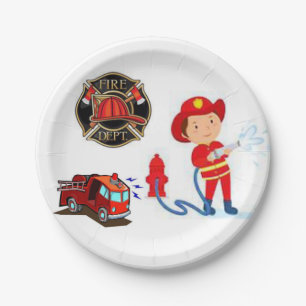 Prato De Papel Papel Placa Fireman