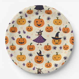 Prato De Papel Papel redondo Holloween
