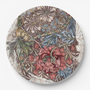 PRATO DE PAPEL PAPEL: WILLIAM MORRIS: WILLIAM TULIP