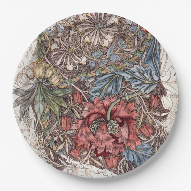 PRATO DE PAPEL PAPEL: WILLIAM MORRIS: WILLIAM TULIP (Frente)