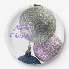 Prato De Papel Papelão de Natal