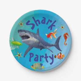 Prato De Papel Papelão de Tubarão