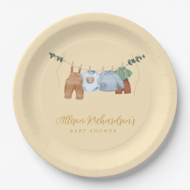 Prato De Papel Papelão-preto-branco-pastel (Frente)