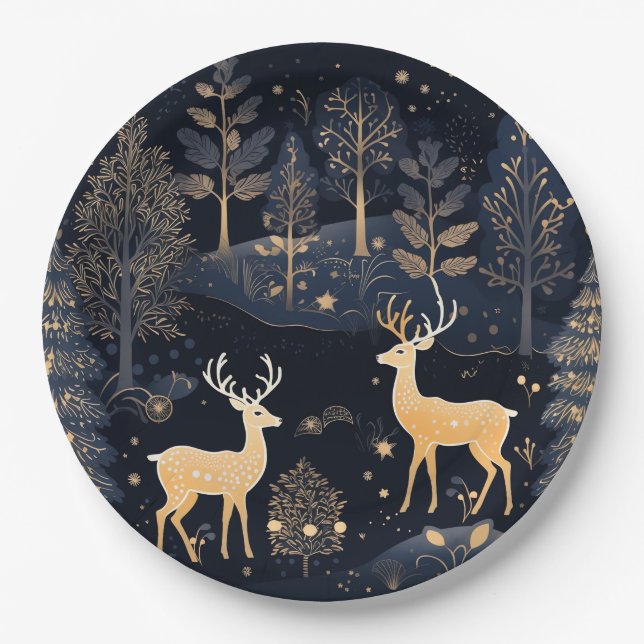 Prato De Papel Paper Plate-Christmas Tableware (Frente)