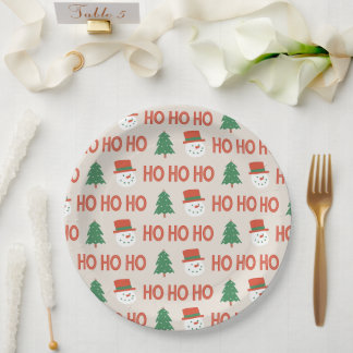 Prato De Papel paper plate HO  HO  HO